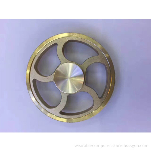 Wholesale popular aluminium alloy EDC tri fidget spinner toy